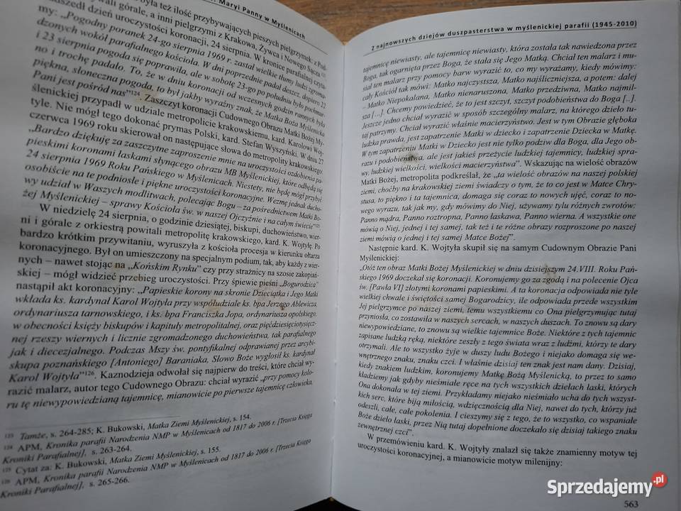 Historia parafii pw Narodzenia Najśw Maryi Panny Kraków sprzedam