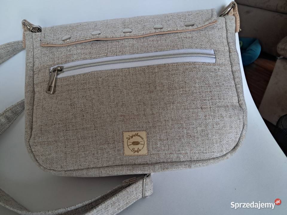 jedyna taka nowa beżowa torebka ręcznie robiona Sandomierz