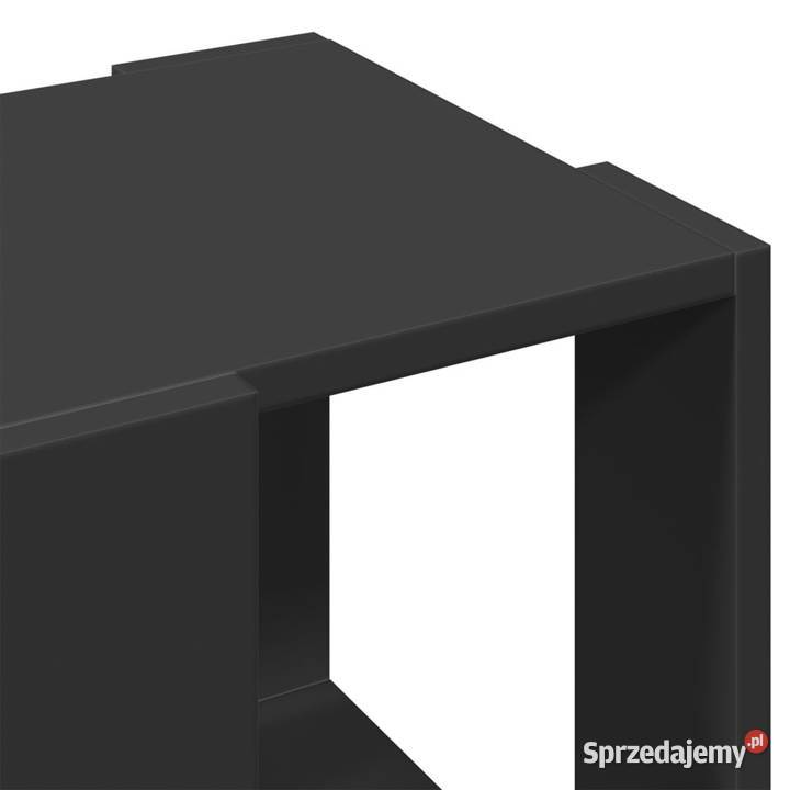 Stolik kawowy czarny 32x32x30 materiał Warszawa