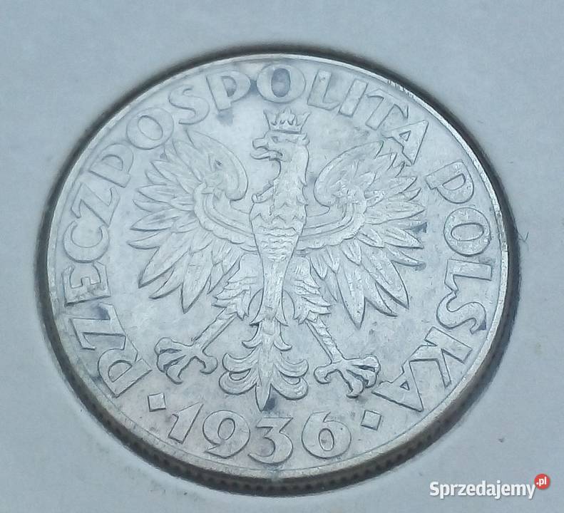 POLSKA2 1936 r SREBRO 750ŻAGLOWIEC Numizmatyka Legionowo