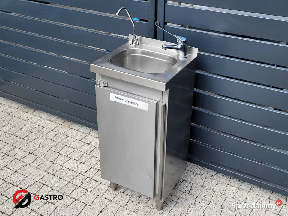Zlew z szafką ze stali nierdzewnej 40x35x85 Gastronomia Ostrów Wielkopolski