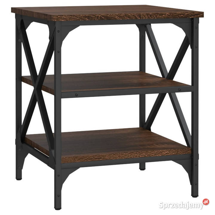 Stoliki boczne 2 brązowy dąb 40x42x50 WM825781 Meble