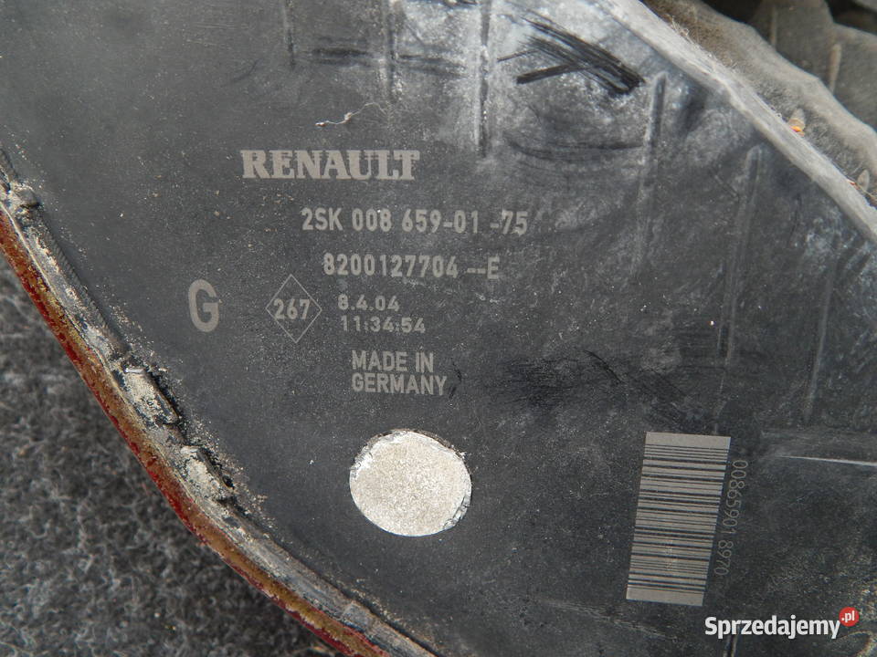 RENAULT SCENIC II LAMPA TYLNA TYŁ LEWA ORYGINAŁ lewe mazowieckie Warszawa