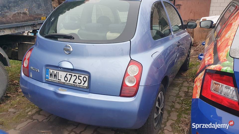 Nissan Micra K12 12 2004r 1240cm3 mazowieckie Nowe Ręczaje