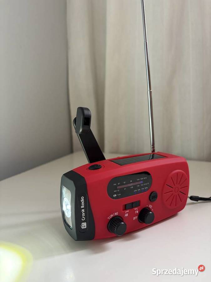 Zestaw Survivalowy radio solarne lampa czołowa Praszka sprzedam