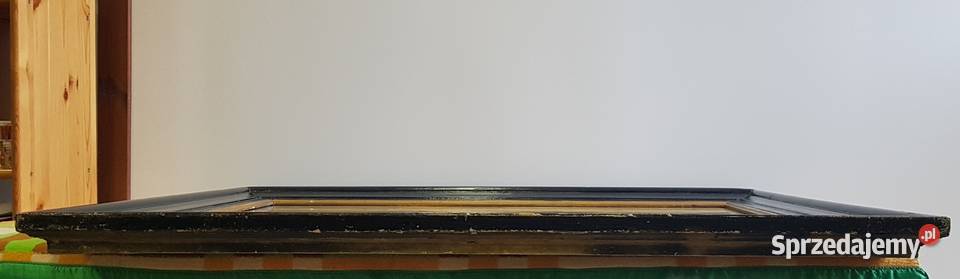 Stary duży obraz akwarela sygnowana Cz Dąbrowa Górnicza