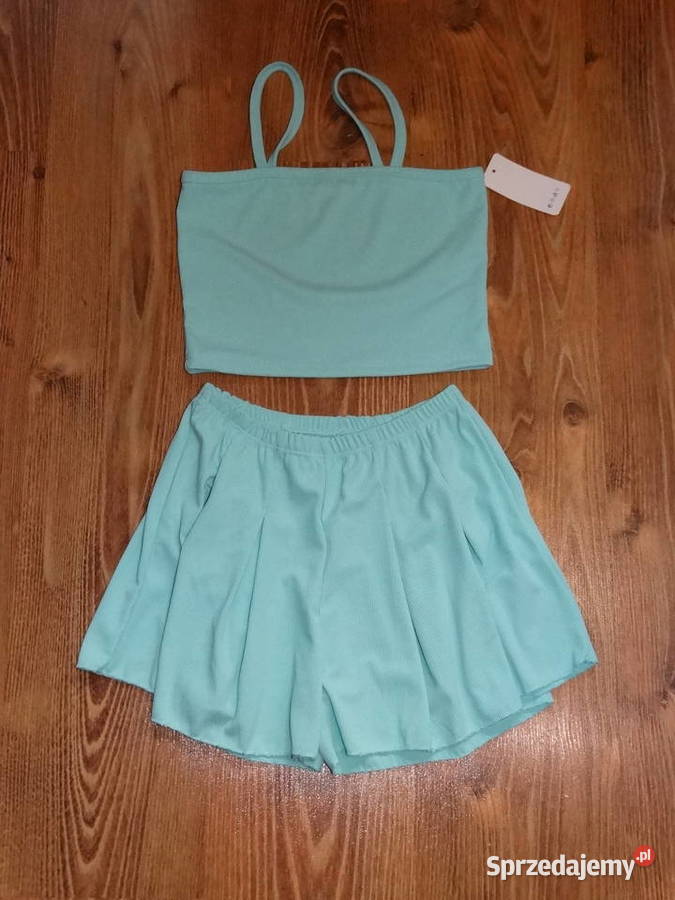 Komplet top spódnicospodenki prążek r152 12lat sprzedam