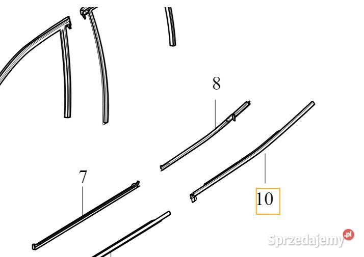 VOLVO S60 III listwa zgarniajaca tylna lewa Bielany Wrocławskie
