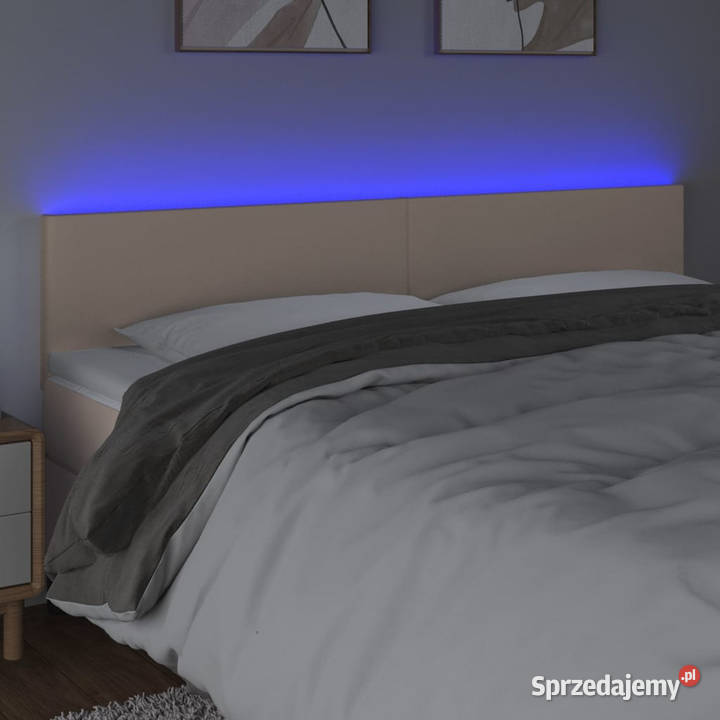 Zagłówek do łóżka z LED cappuccino 180x5x7888 Warszawa