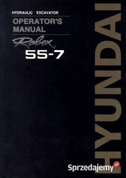 HYUNDAI R557 instrukcja obsługi DTR Kielce