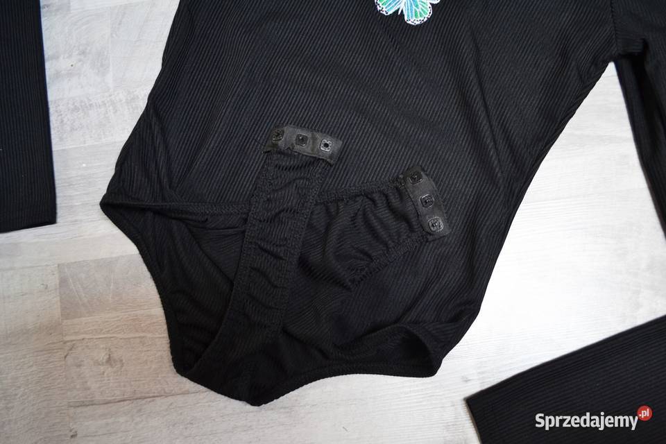 PrettyLittleThing body czarne motylek długi czarny kujawsko-pomorskie Toruń