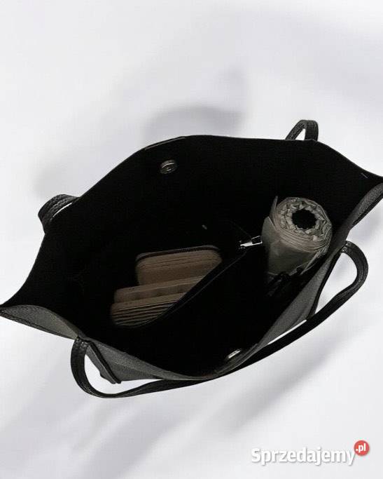 Nowa czarna torebka shopper skórzana elegancka Kraków