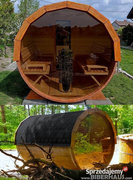 SAUNA Ogrodowa 250 OKNO 100 BECZKA 500L Nowy Targ