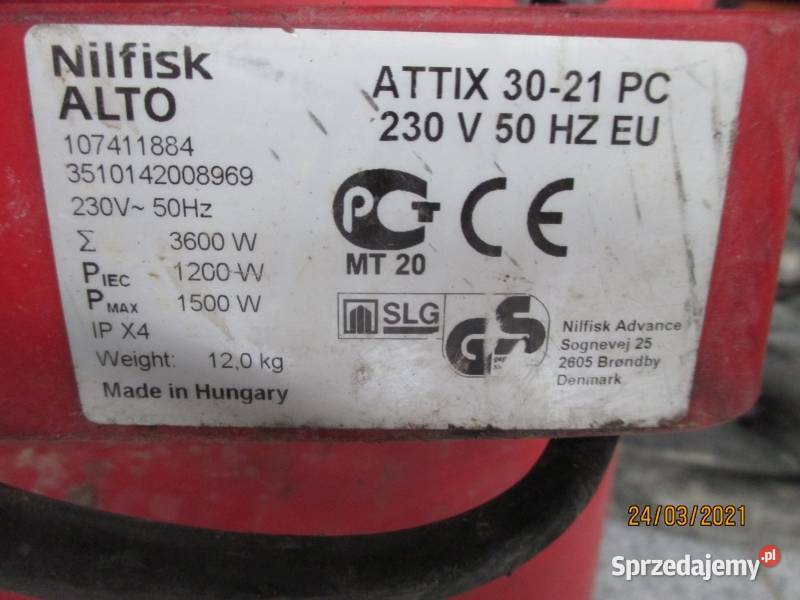 Mobilny odkurzacz przemysłowy Nilfisk ATTIX 3021 Pleszew