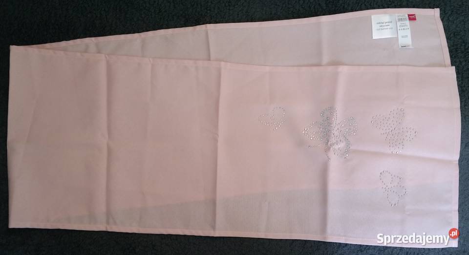 Bieżnik homeyou 35x180 pudrowy różowy ze wzorami Łódź