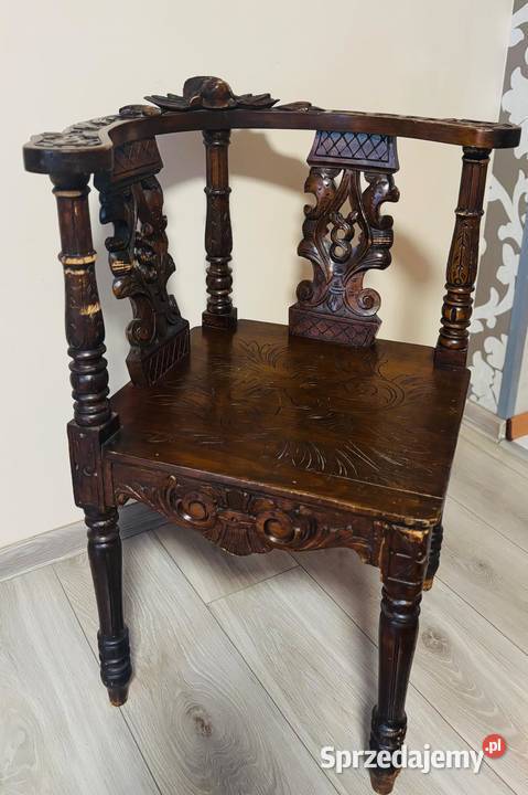 Oryginalne wegierskie krzesła wielkopolskie Grabów nad Prosną