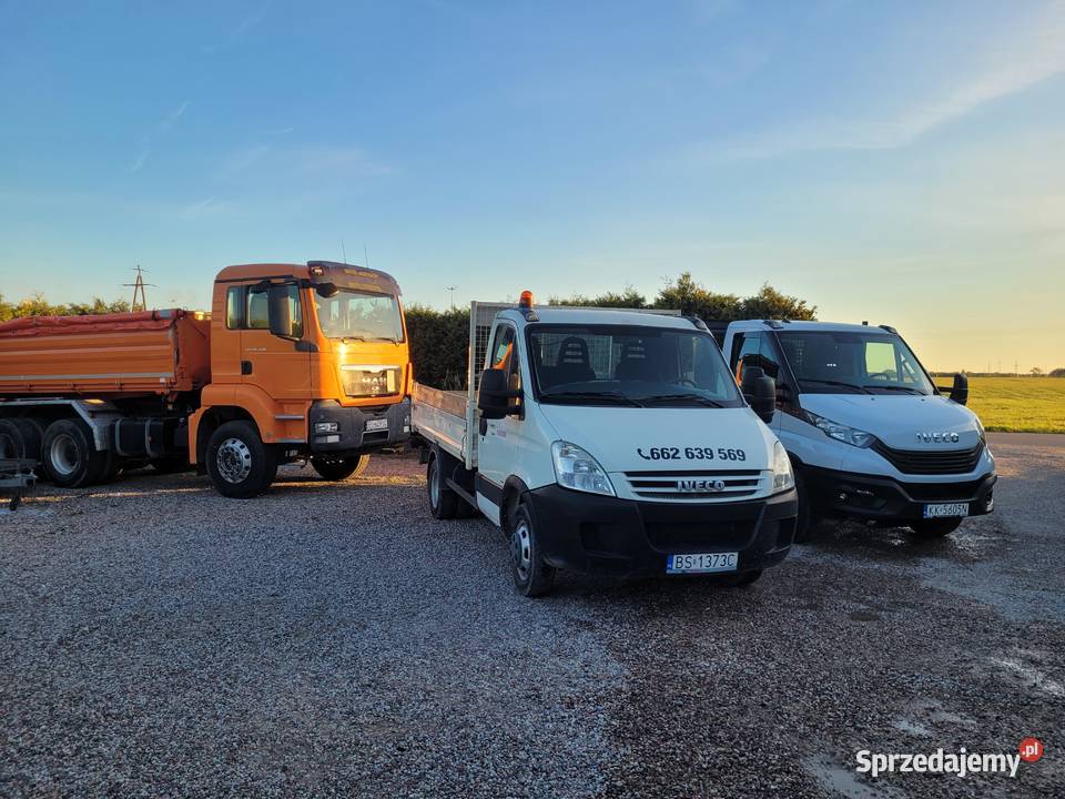 Usługi transportowe wywrotka kruszywa piasek Suwałki