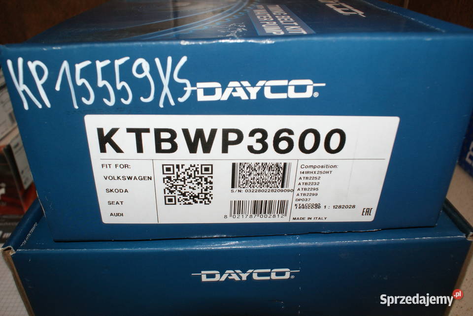 Zestaw Rozrządu Dayco KTBWP3600 A3 LEON OCTAVIA GOLF 1,9TDI Białobrzegi ...