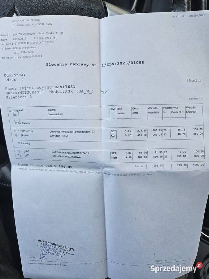 Mitsubishi asx 194500km