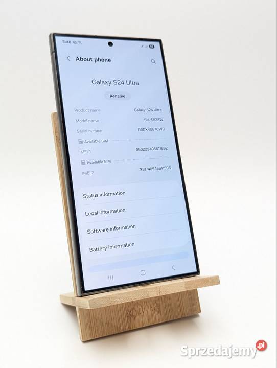 Samsung Galaxy S24 Ultra 12 GB 256 GB 5G czarny mazowieckie Warszawa sprzedam