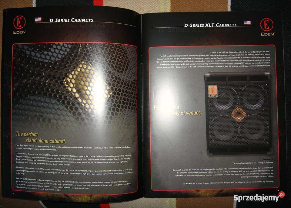 EDEN Bass Amplification catalog two brochures Kępice sprzedam