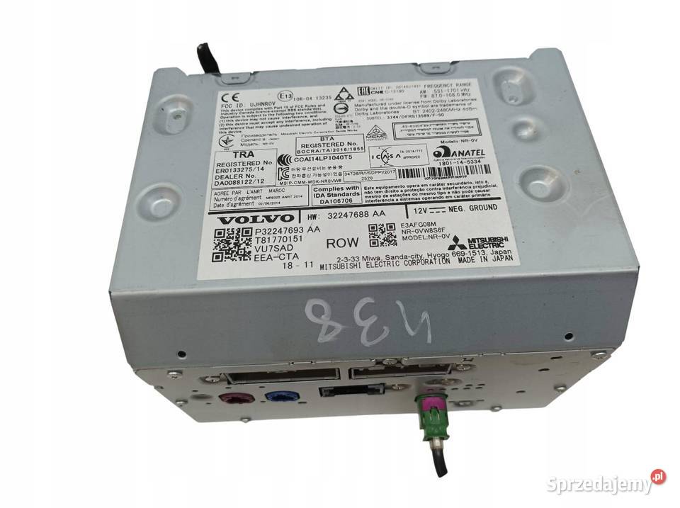 RADIO P32247693AA Volvo V60 II 2018 świętokrzyskie