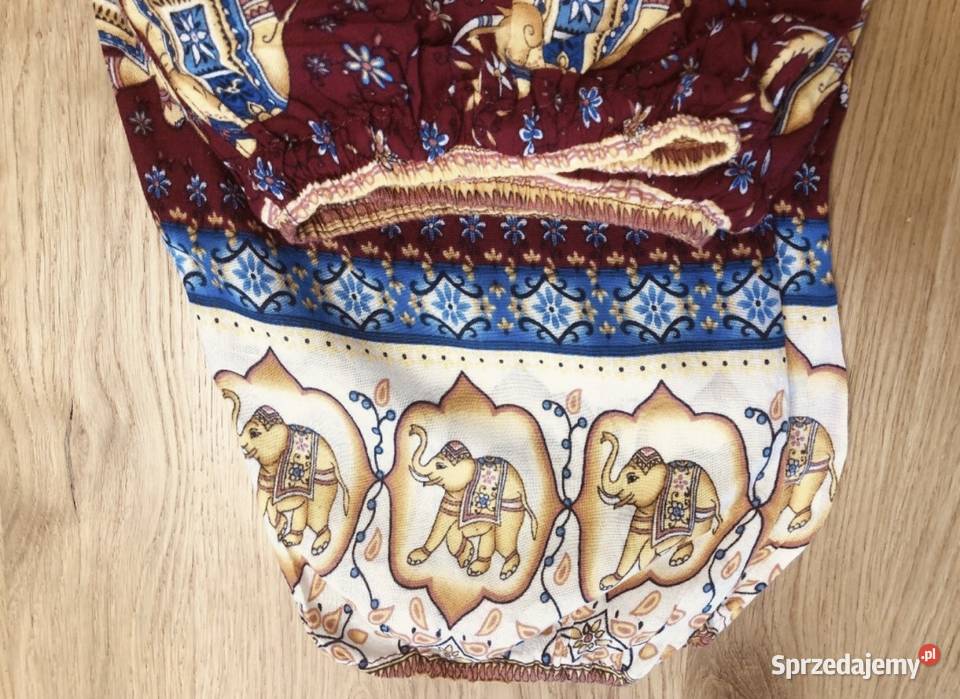 Damskie SPODNIE indyjskie L4012 letnie bawełna Inny materiał Lublin