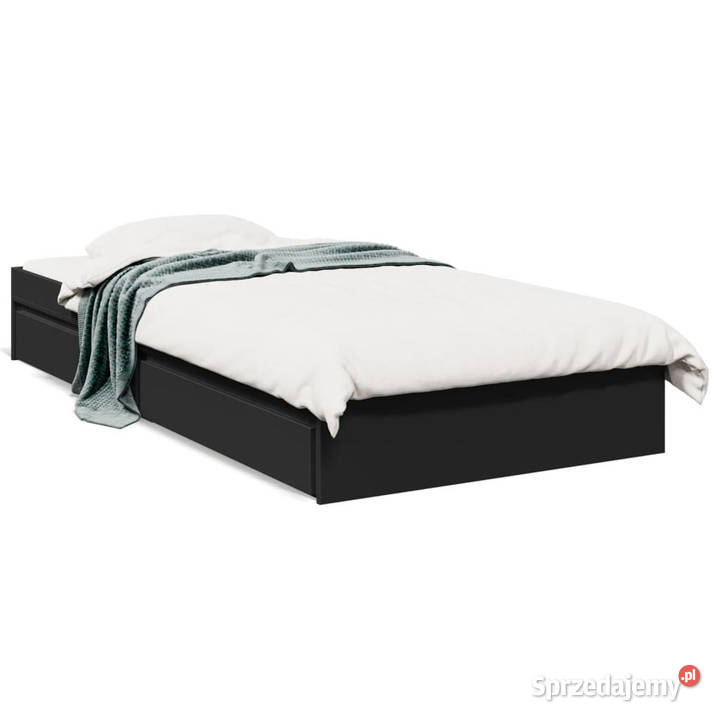 Rama łóżka z szufladami czarna 90x190 WM3280707 Warszawa