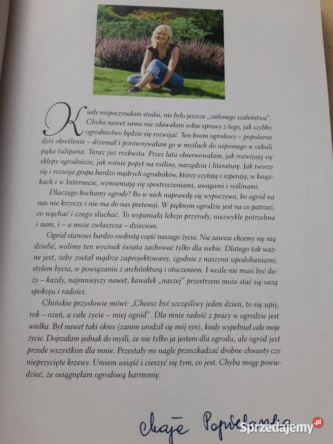 Pokochać ogród Maja Popielarska poradnik album Bielsko-Biała