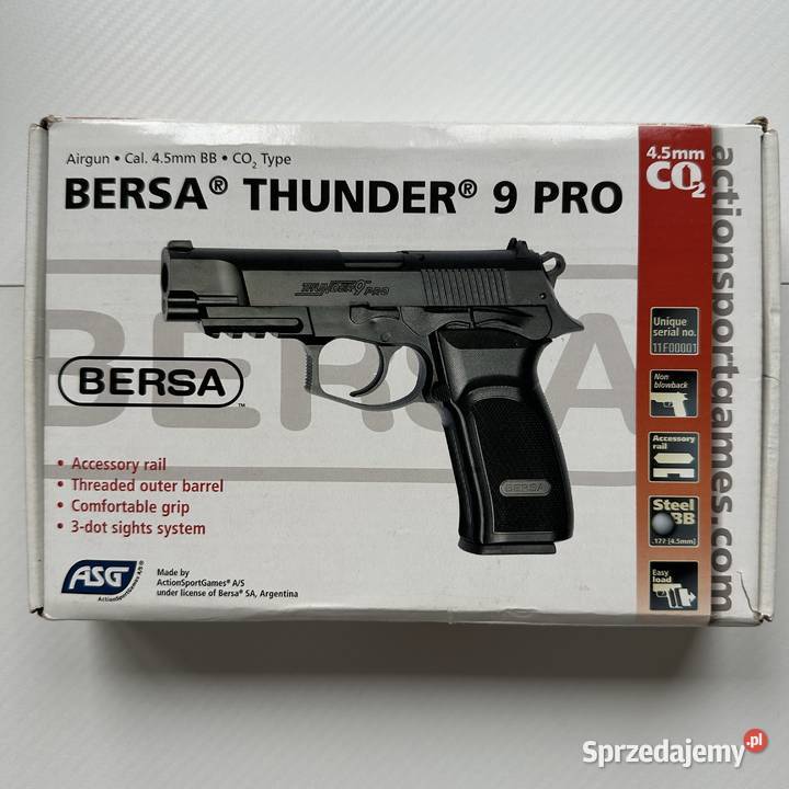 Pistolet Bersa Thunder 9 PRO ASG Sporty strzeleckie i myślistwo Warszawa