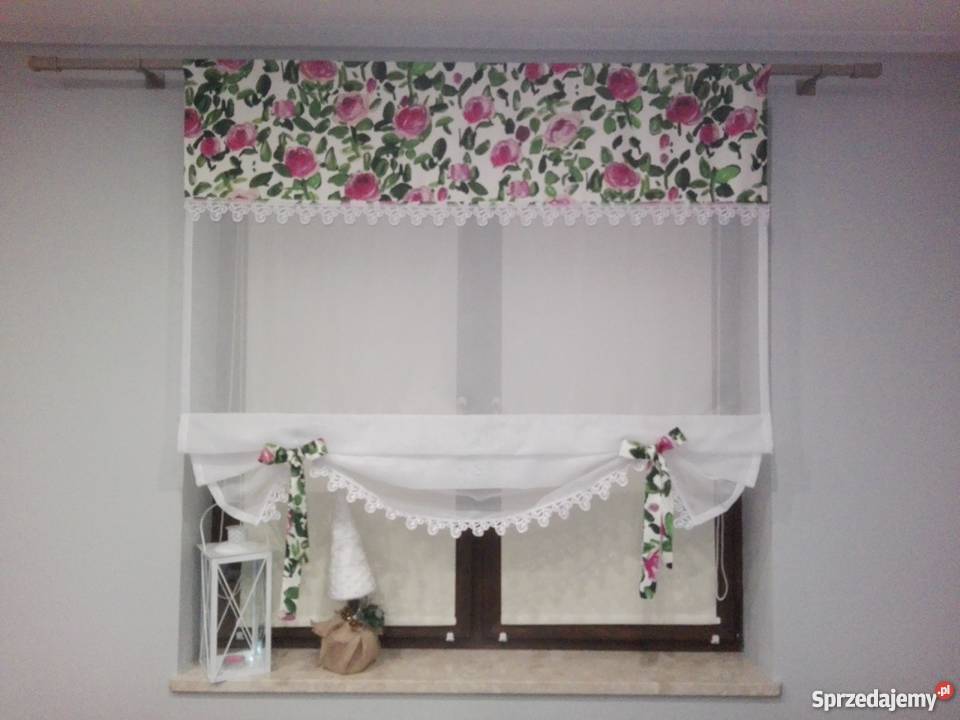 firana roletka kwiaty sprzedam