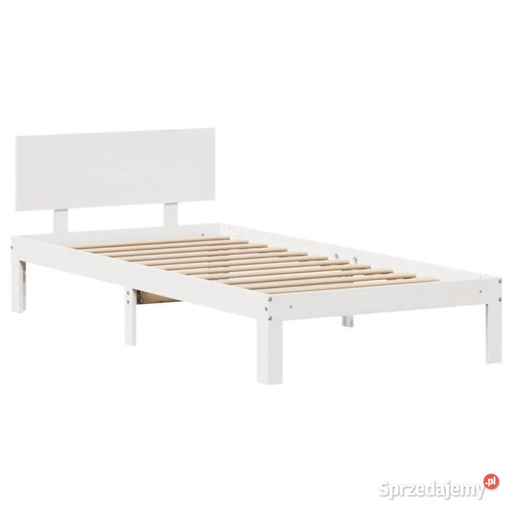 Rama łóżka z szufladami biała lite drewno 103cm mazowieckie Warszawa