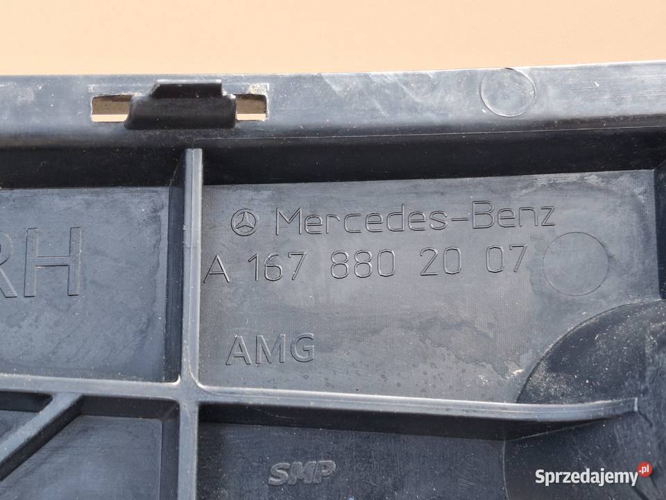 MERCEDES GLE W167 AMG ŚLIZG MOCOWANIE ZDERZAKA Bieleń