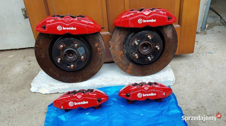 Zaciski Brembo 4 tłokowe z tarczami kompletne Brzesko