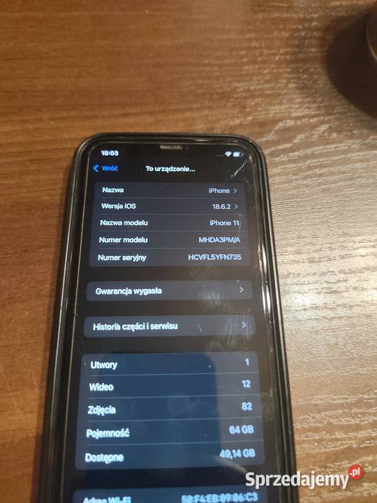 Sprzedam iPhone 11 64gb czarny Telefony komórkowe wielkopolskie Poznań