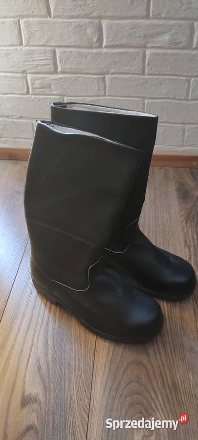 Nowe buty strażackie robocze skórzane Herkules