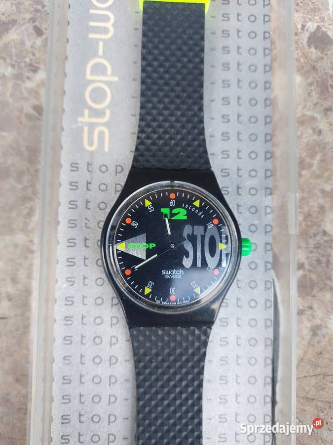 Stary zegarek naręczny Swatch Stopwatch 1992r Tczew