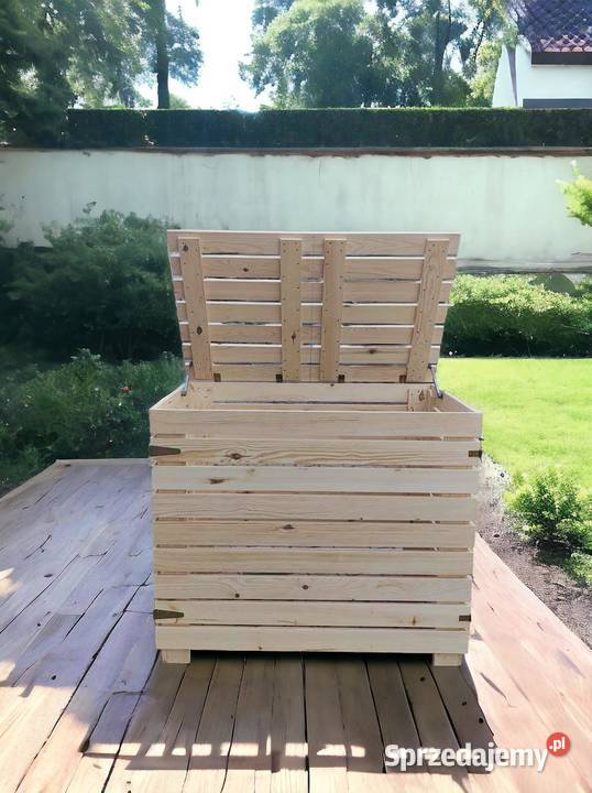 OBUDOWA NA DWA KOSZA 240 l NA ŚMIECI DREWNIANA sprzedam