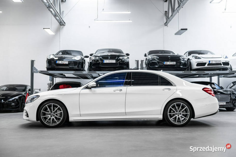 Mercedes S 400 Dociągi Head Up Burmester serwisowany w ASO Węgrzce