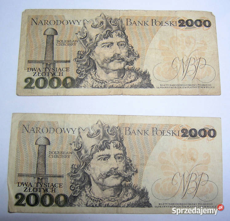 banknot 2000 MieszkoChrobry 1976r Numizmatyka Bartków