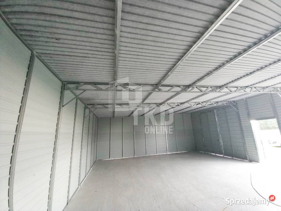 Hala Garaż Blaszany 85x6 2x Brama drzwi rynny Białystok