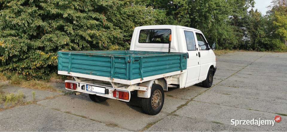 VW TRANSPORTER DOKA 6 OSÓB 24D HAKPRZEGLĄD I OC nieuszkodzony Poznań