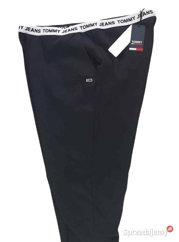 Tommy Hilfiger damskie czarne spodnie dresowe Spodnie Tarnowskie Góry