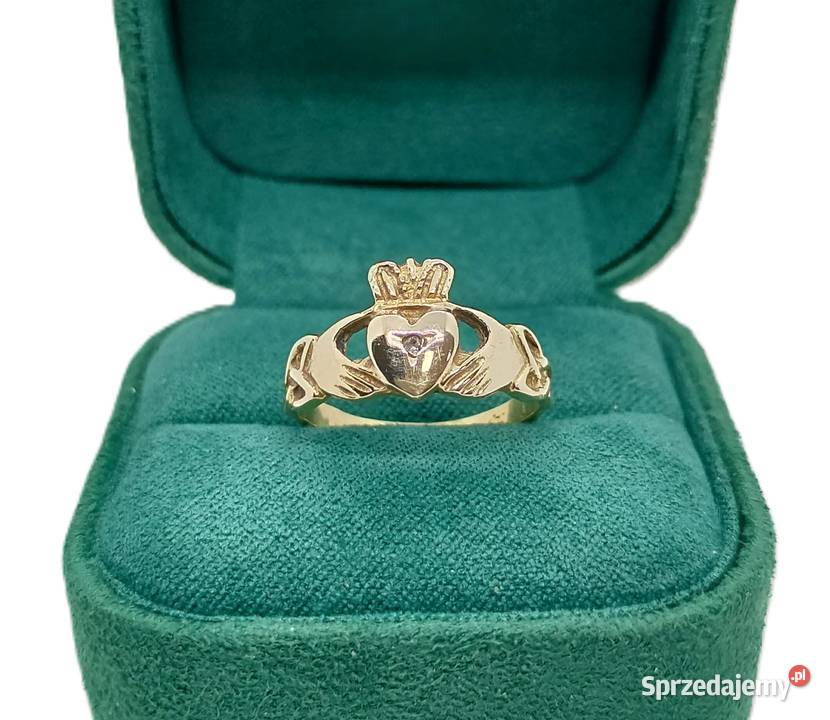 Złoty Pierścionek z Diamentami pr 333 271g R12 Elbląg sprzedam