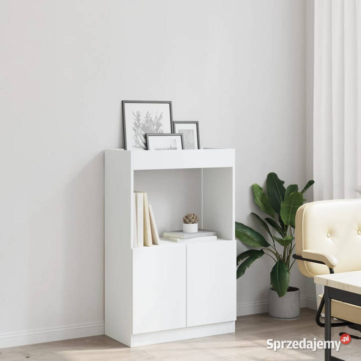 Wysoka szafka biała 63x33x100 materiał Warszawa