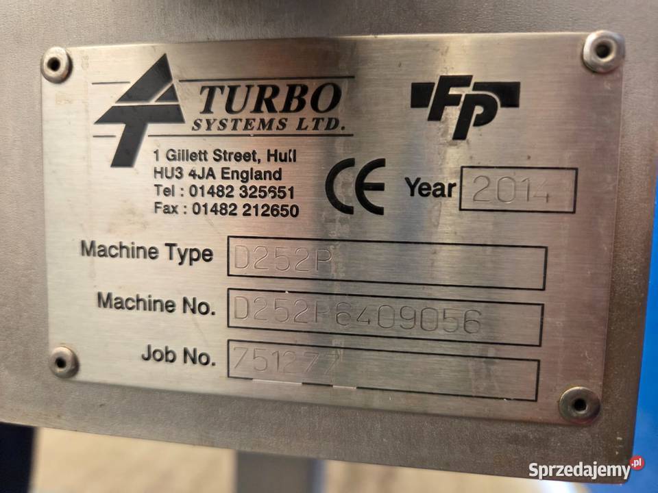 TURBO SYSTEMS D252P Porcjomat pneumatyczny Krotoszyn sprzedam