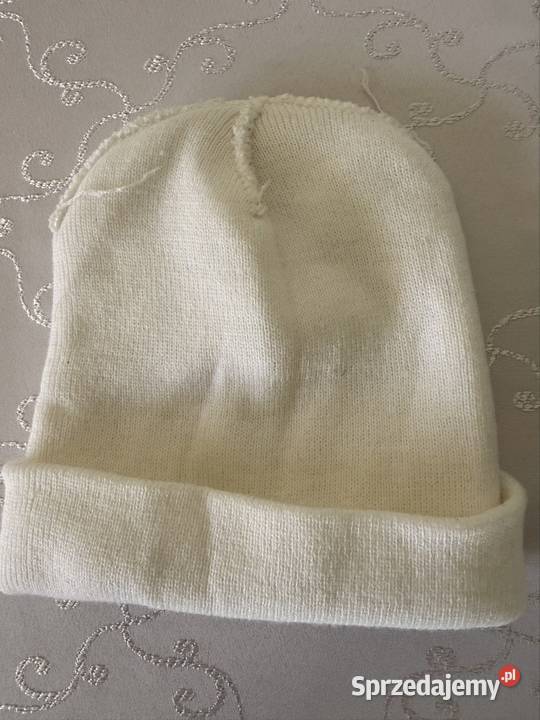 Czapka Zimowa Biała z Logo Dolara Streetwear śląskie Czerwionka-Leszczyny sprzedam