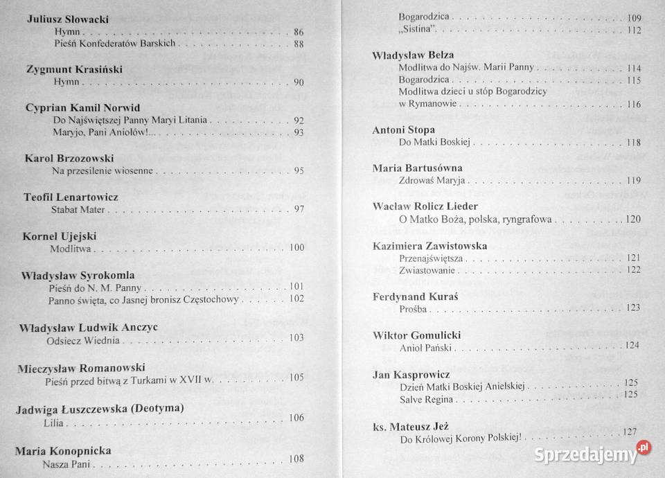 Bogiem sławiena Maryja Antologia polskiej poezji Chełm