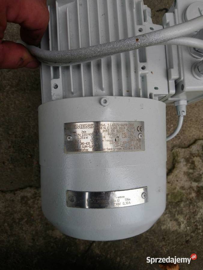 Sprzedam silniki simens z przekładnia Ryki