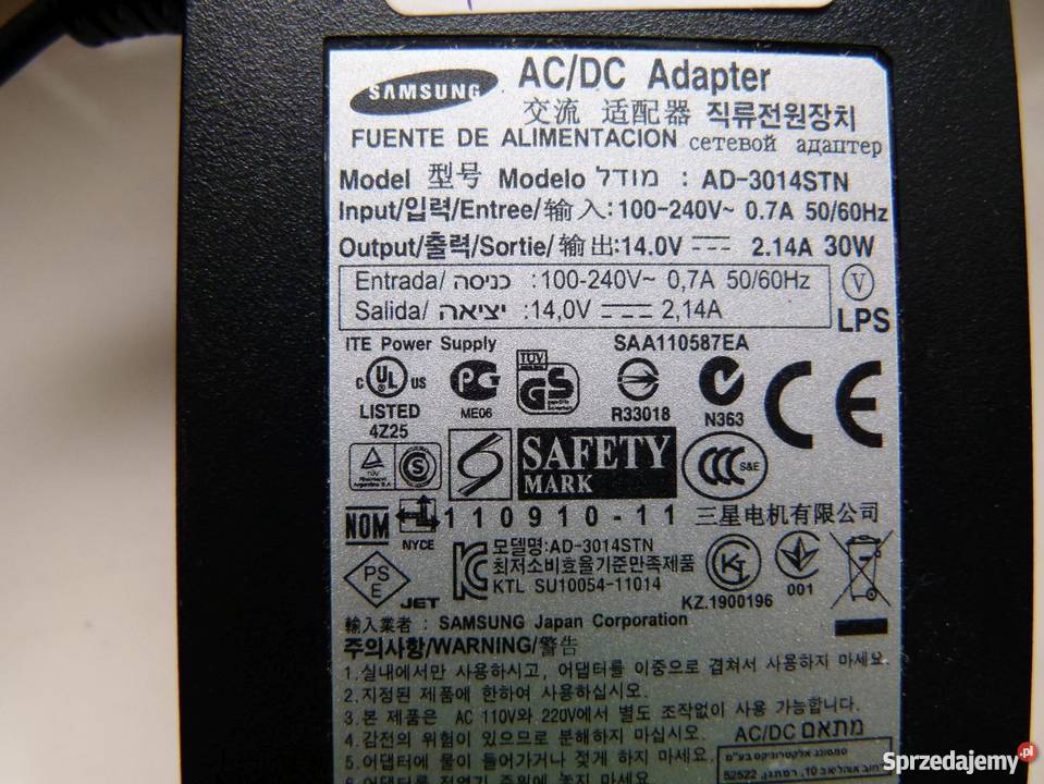 Zasilacz Samsung AD3014STN SPRAWNY Zamość